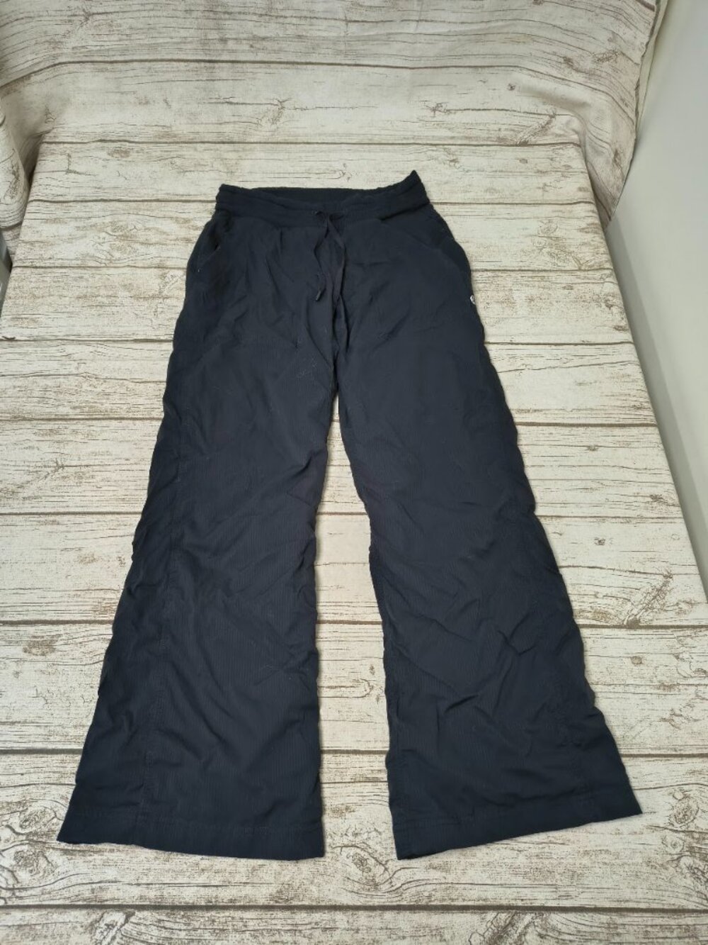 Lululemon Studio Dance Pants Black Lined Wide Leg